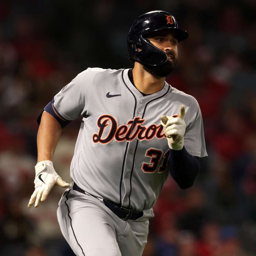 Detroit Tigers player in action during game