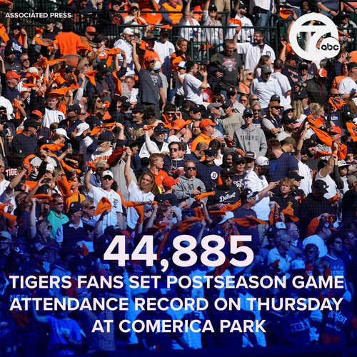 Tigers fans cheering in the stands